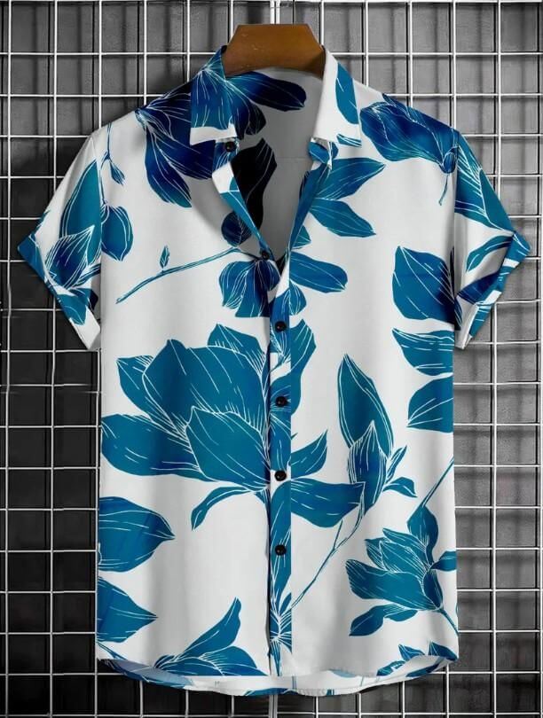 Men's Printed Half Sleeves Regular Collar Casual ShirtMen's Printed Half Sleeves Regular Collar Casual Shirt